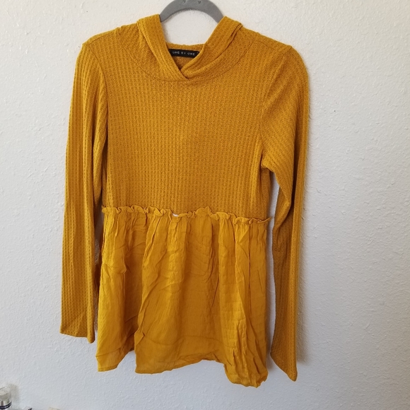 ** LAST 1 ** babydoll waffle knit longsleeve tunic - Picture 7 of 8